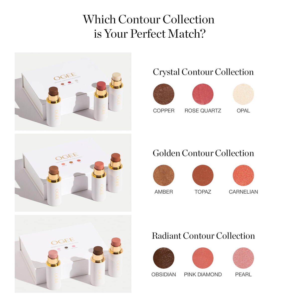 Ogee face stick flatlay with sponge and brush showing versatile blending options benefit