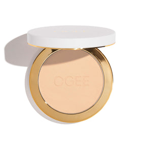 Ogee full set front view showing compact case and refill pan, convenient refillable design