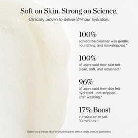 Ogee close-up of cream texture highlighting peptide-rich hydrating formula