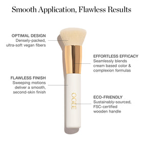 Ogee duo held in hand showing compact size for on-the-go touchups