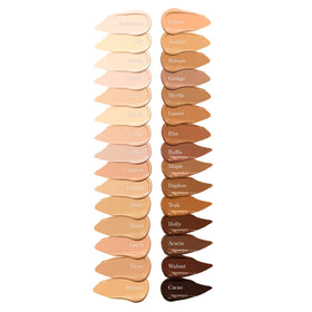Ogee concealer held in hand showing product size and easy application benefit