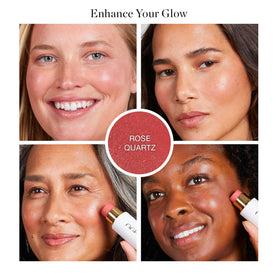 Ogee stick with cap off showing creamy tip and easy application