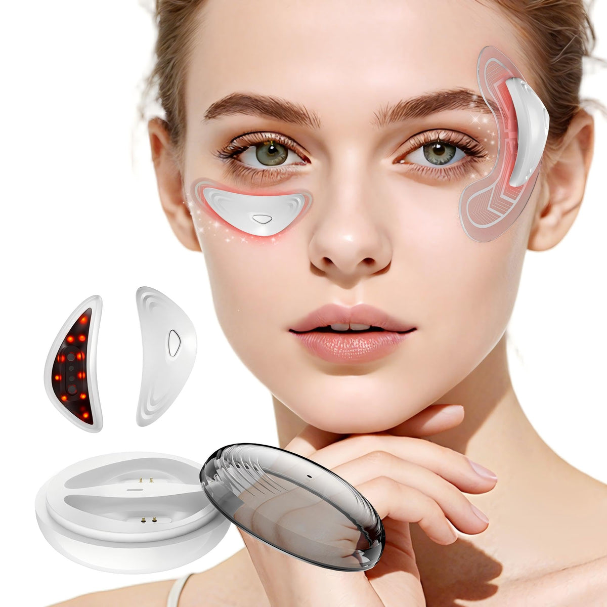 OGGRXOR front view showing compact eye pods and ergonomic shape, promotes comfort