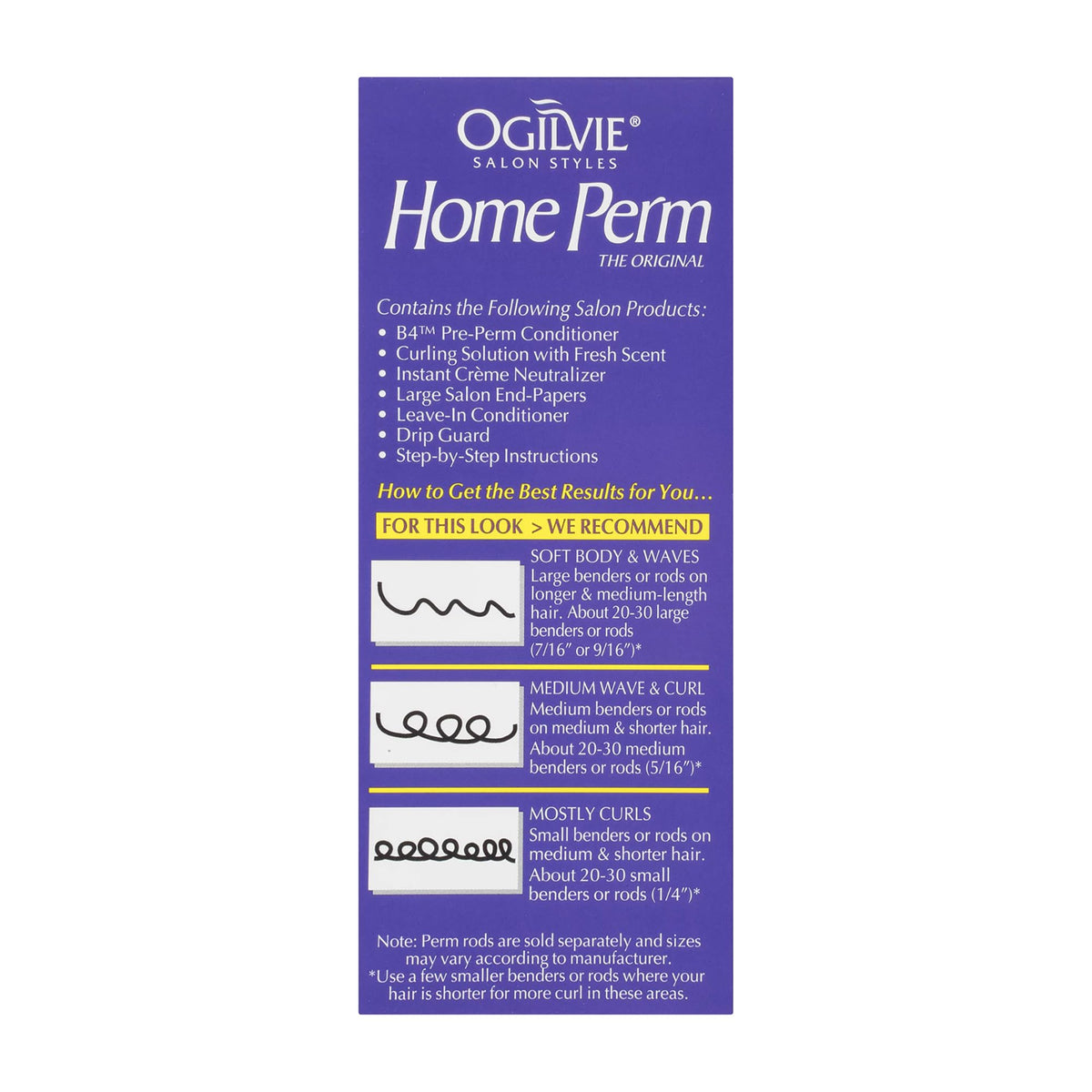 OGILVIE drip guard in use during application for mess-free perming