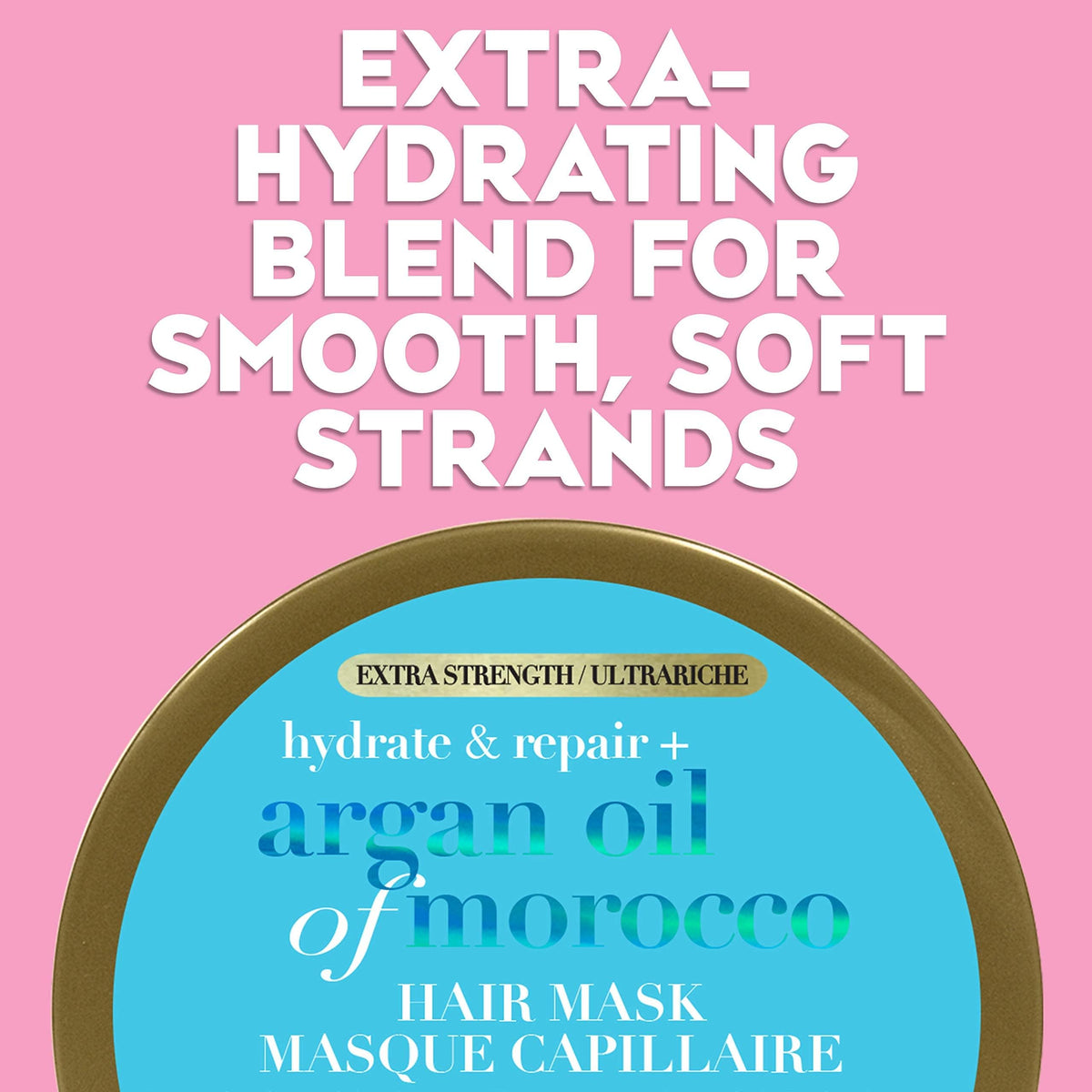 OGX being applied to damp hair for intense conditioning