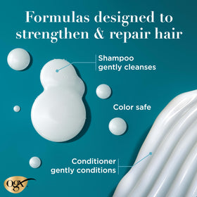 OGX conditioner cream close-up showing rich hydration benefit