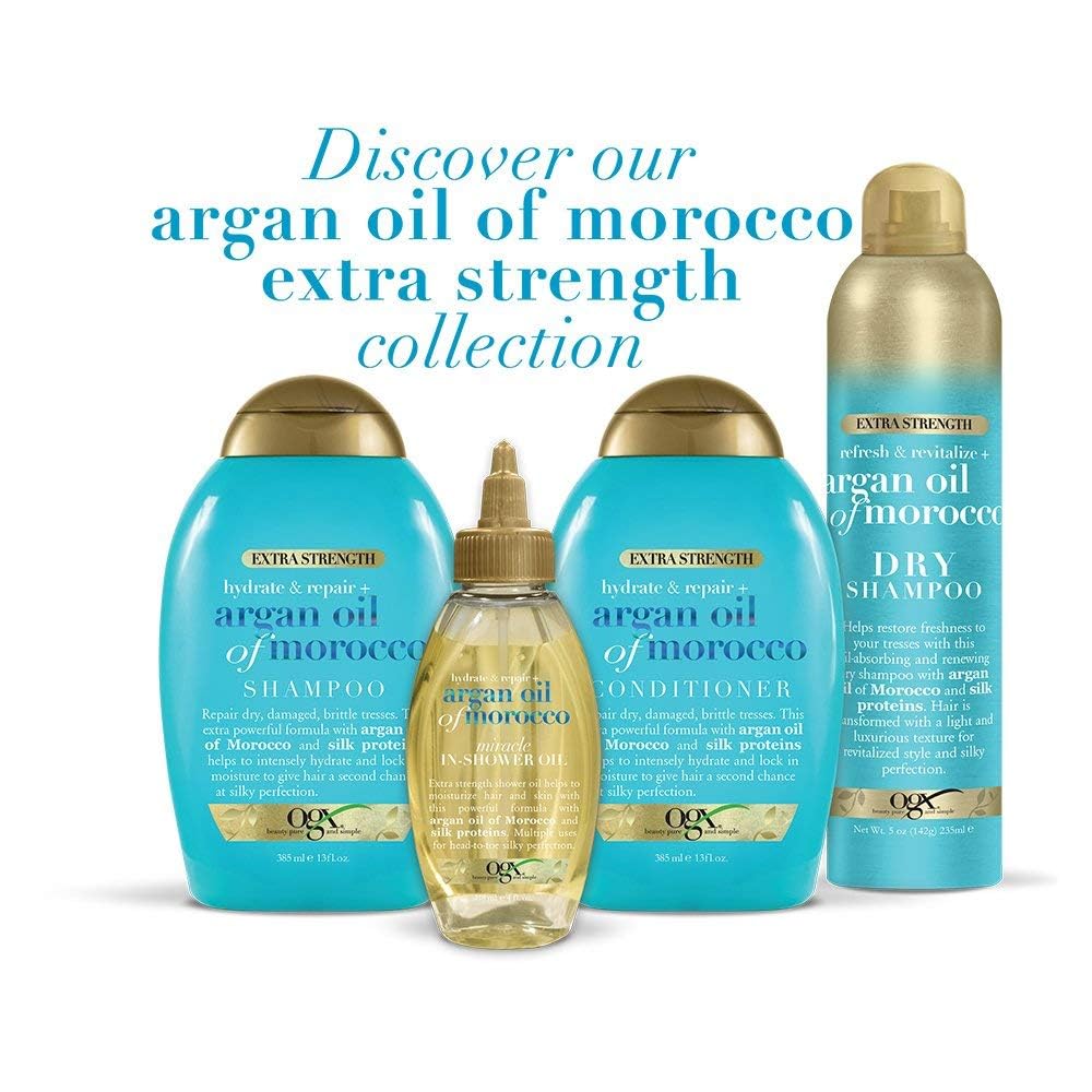 OGX argan oil close-up highlighting nourishing ingredient