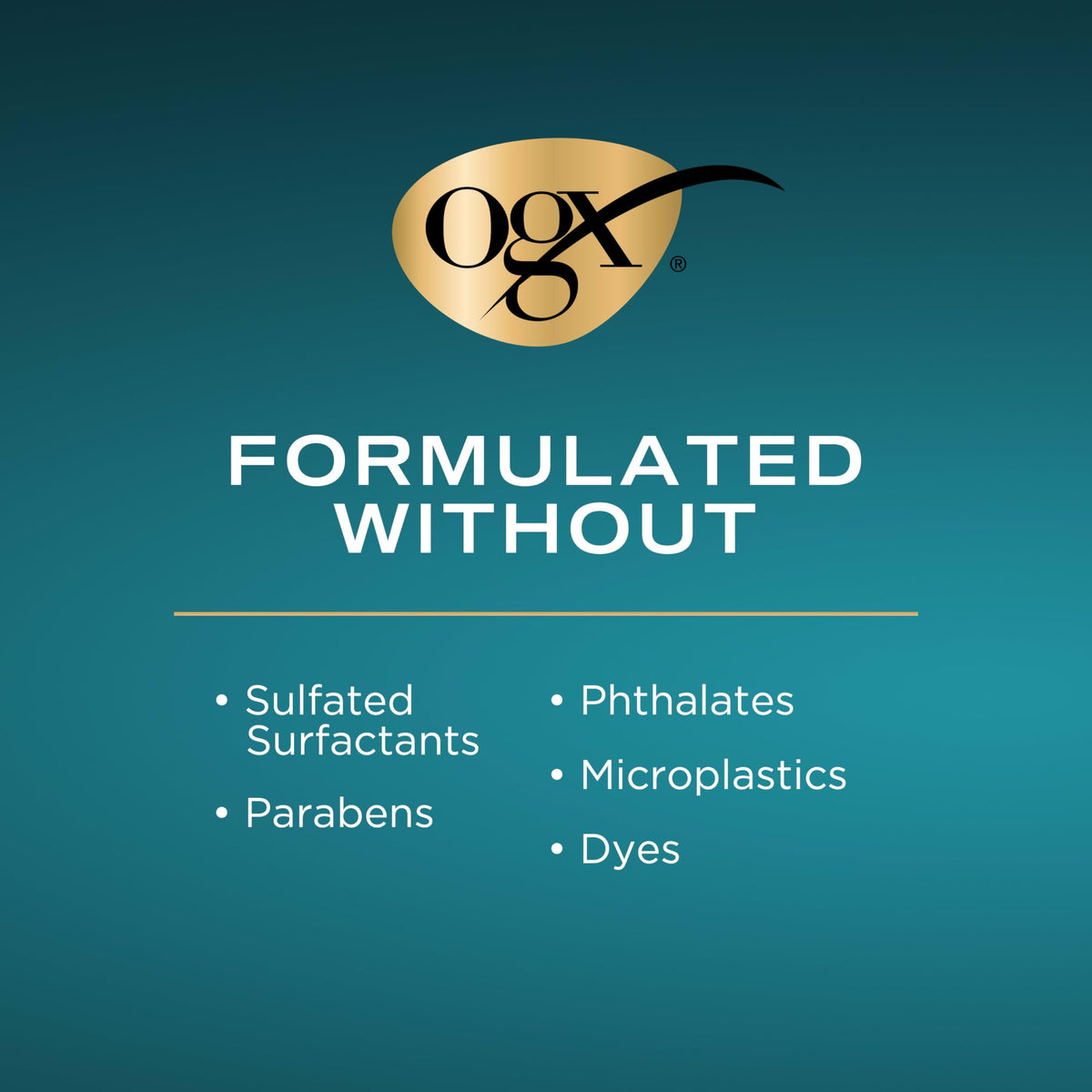 OGX cap and dispense detail demonstrating easy controlled product delivery