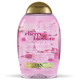 OGX back label close-up displaying ingredients and usage details for shoppers