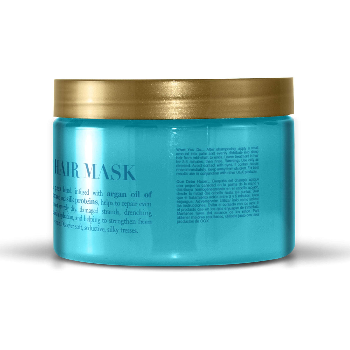 OGX open tub showing creamy texture for deep hydration