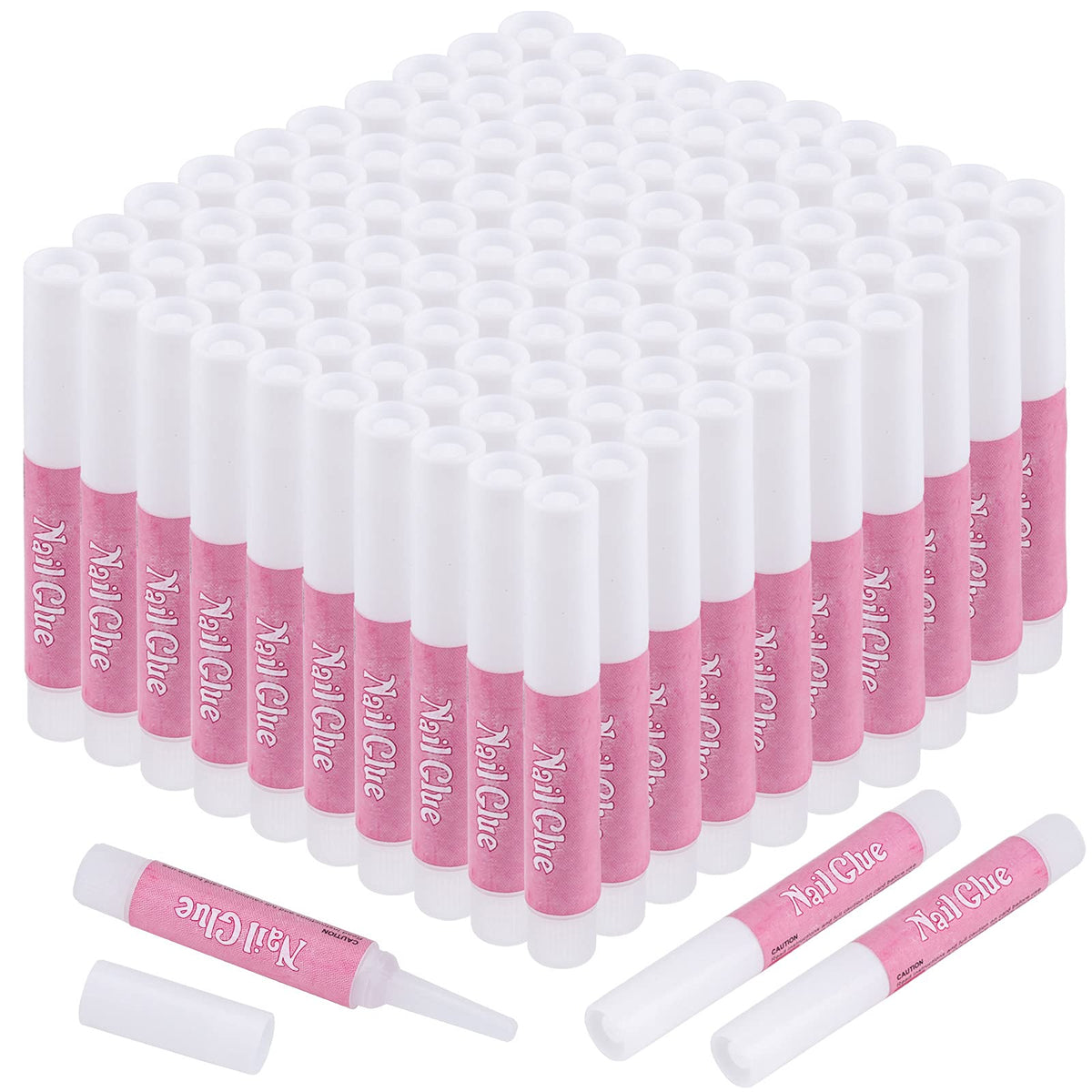 Ohlove front packaging showing 100 small glue bottles and value benefit