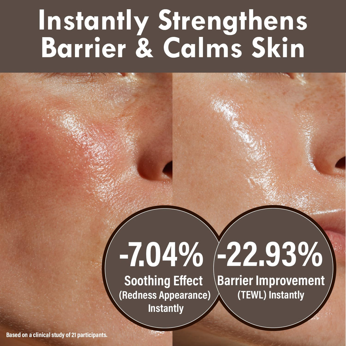 OHMIA lotus seed and rice ingredients highlighting natural calming benefits