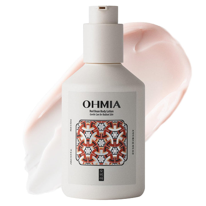 OHMIA front packaging showing bottle and benefits