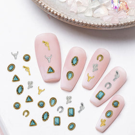 Ohmique charms beside ruler showing size scale and application ease