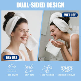 OHOO towel absorbing liquid to show high absorbency benefit