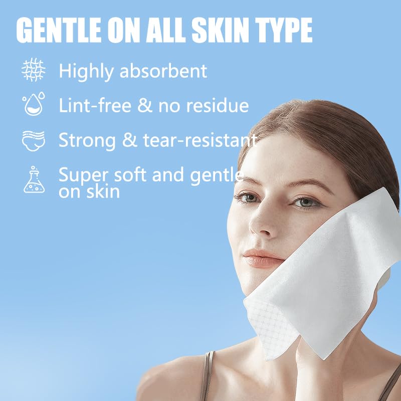 OHOO towel in hand demonstrating 10x12 size and full-face coverage