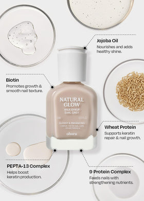 ohora product applied as base coat under colored polish for protection