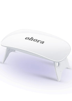 ohora front view of compact LED lamp shows sleek design and portability benefit