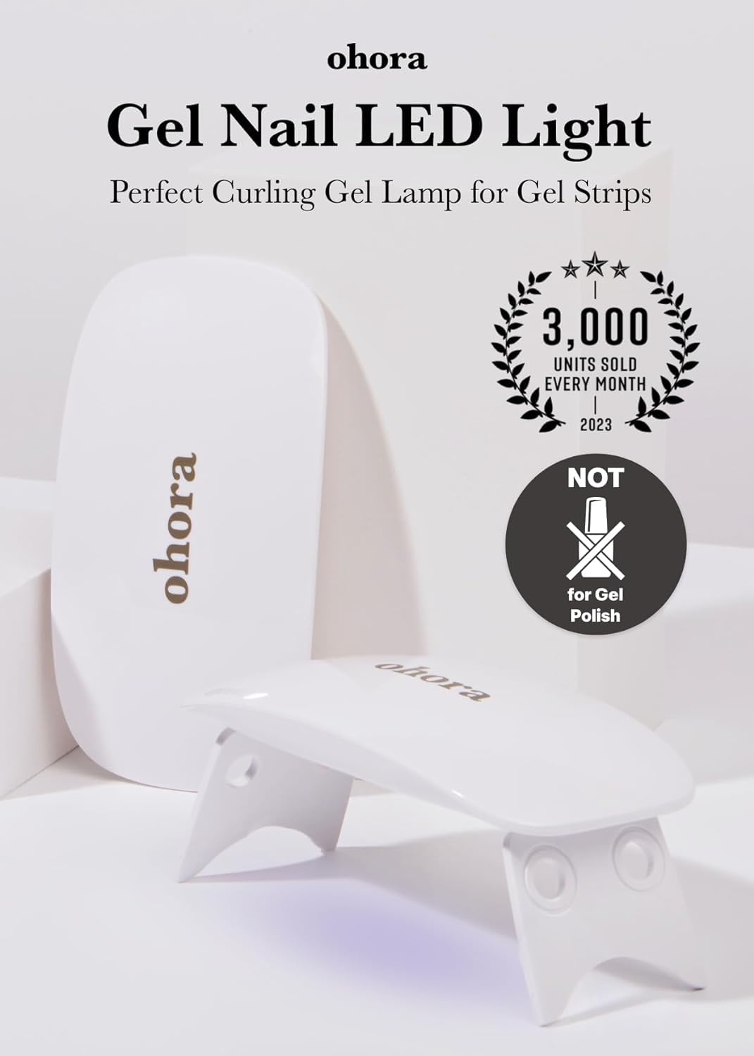 ohora close-up of six LED lights highlights even curing performance