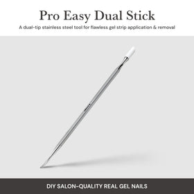 ohora press tip close-up demonstrating soft rubber head for smoothing gel strips