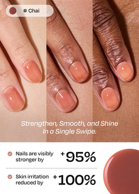 ohora chai brush stroke on paper demonstrating smooth application and even color