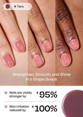 ohora close-up brush and polish texture highlighting easy application benefit