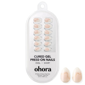 ohora close-up of wave French detail revealing precise gel finish benefit