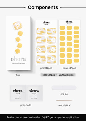ohora curing under lamp showing LED lamp finishing strips for hardened durable finish