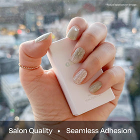 ohora cured nails under LED lamp demonstrating fast curing and long-lasting finish