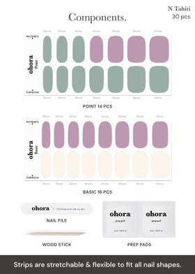 ohora nail file and wooden stick detail for shaping and cuticle control benefit