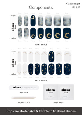 ohora nail file and wooden stick detail for precise shaping and cleanup