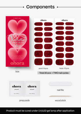 ohora nail file and wooden stick close detail showing included tools for clean prep