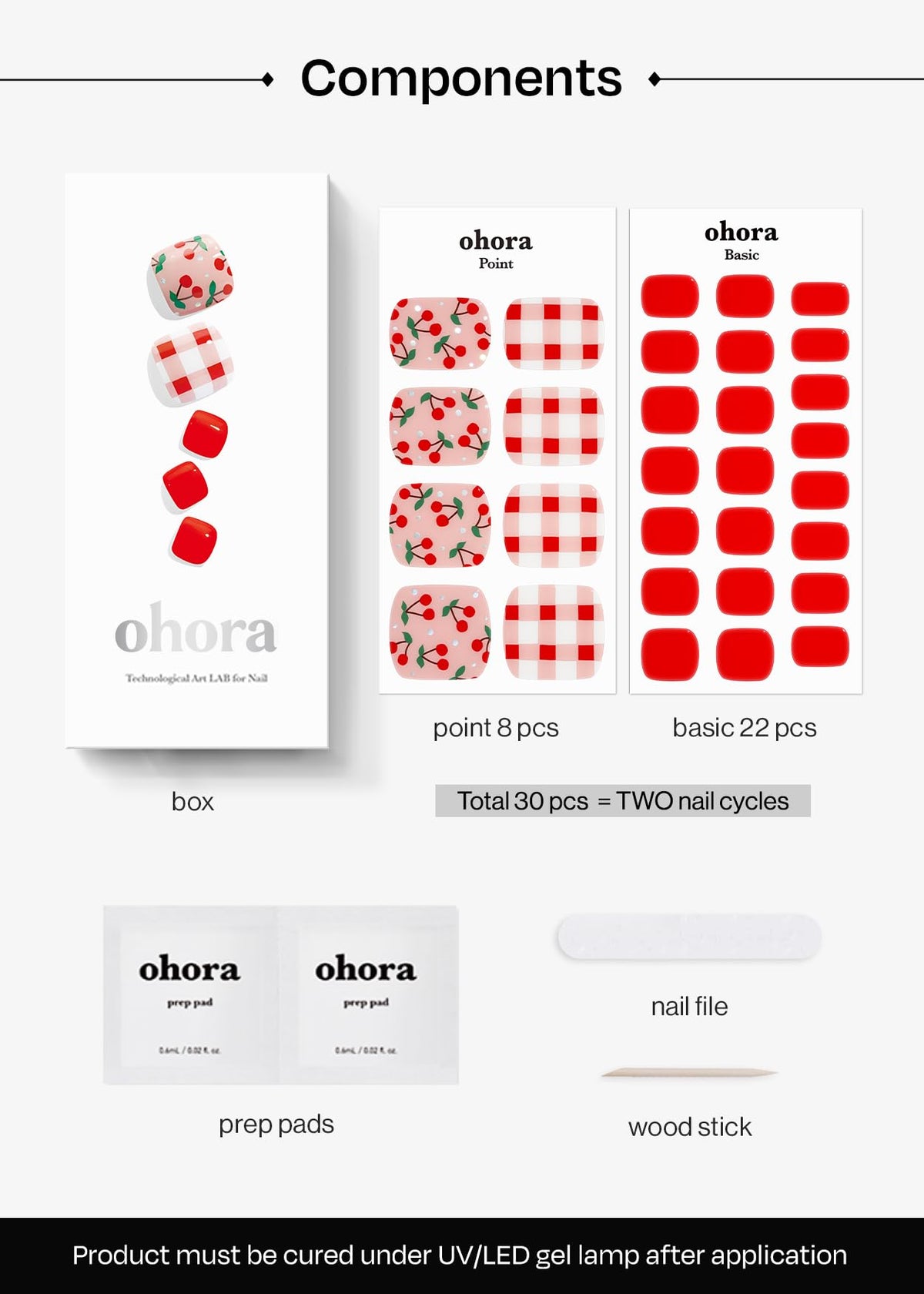 ohora nail file and wooden stick detail illustrating precise shaping and tidy edges