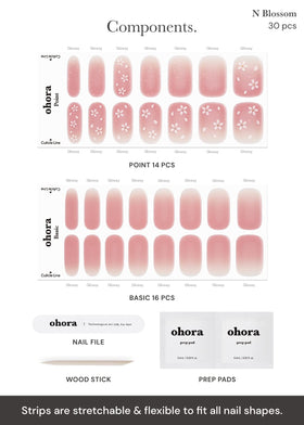ohora finished manicure top view displaying salon-quality results