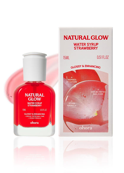 ohora front bottle showing 15 mL size and glossy finish benefit