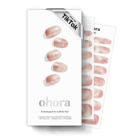 ohora front box showing N Misty Blossom design and included tools for quick setup