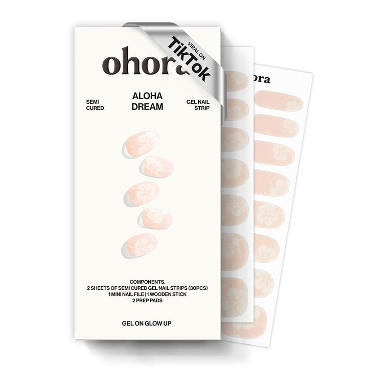 ohora front packaging showing N Aloha Dream beige design and included tools for convenience