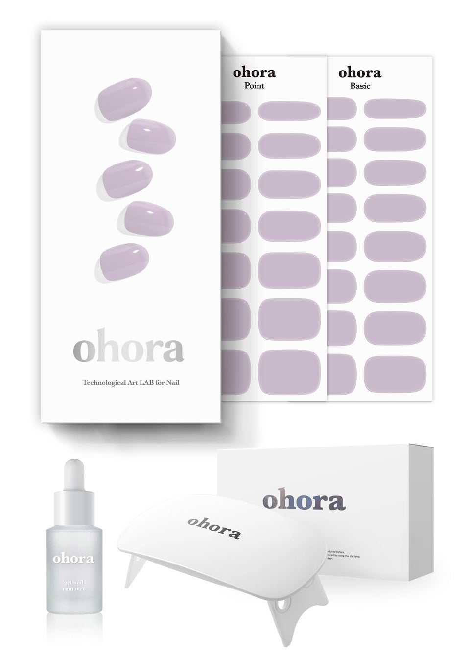 ohora front packaging of N Cream Lavender starter kit showing complete set and benefits