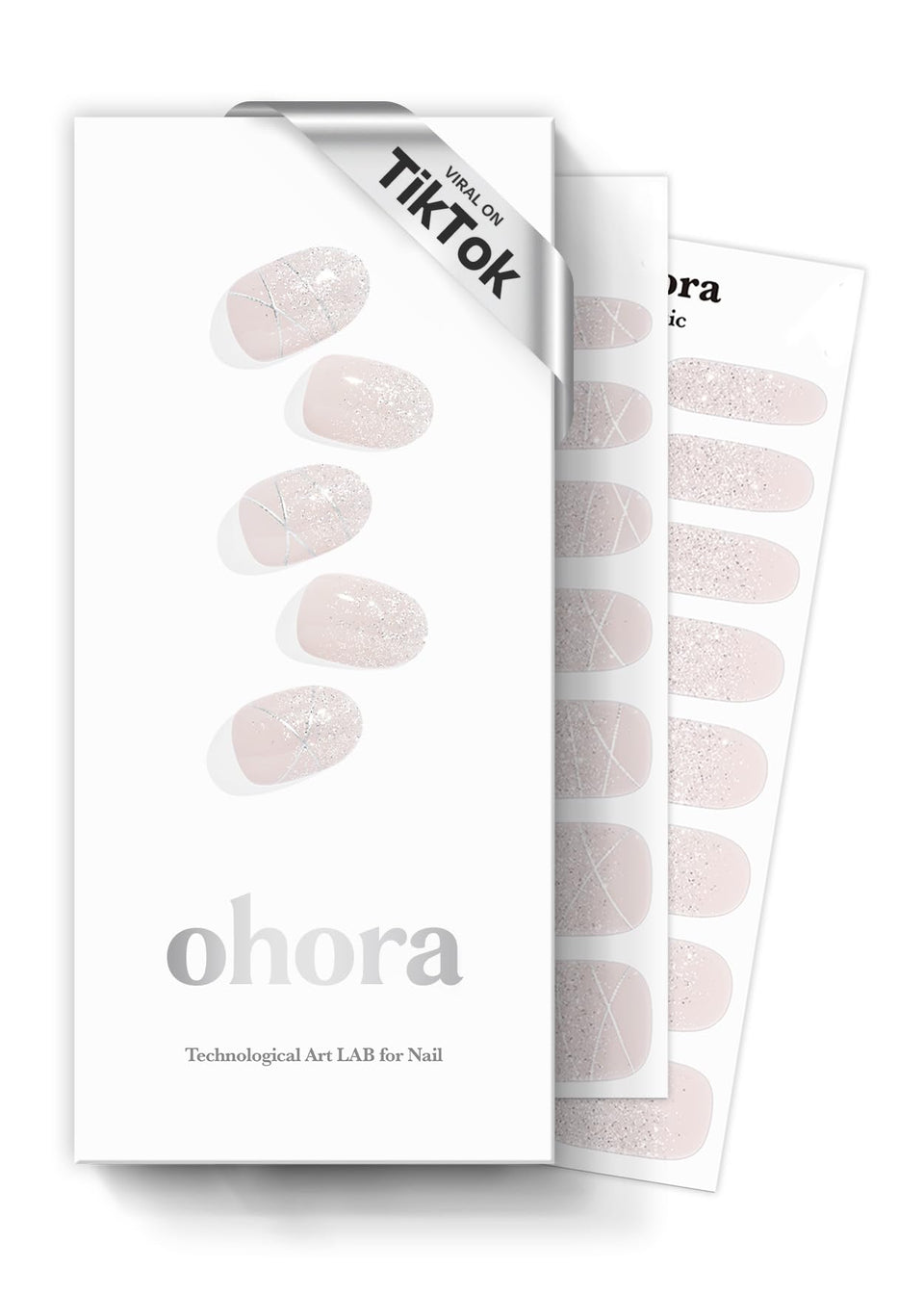 ohora front packaging showing organized strips and tools for easy home application