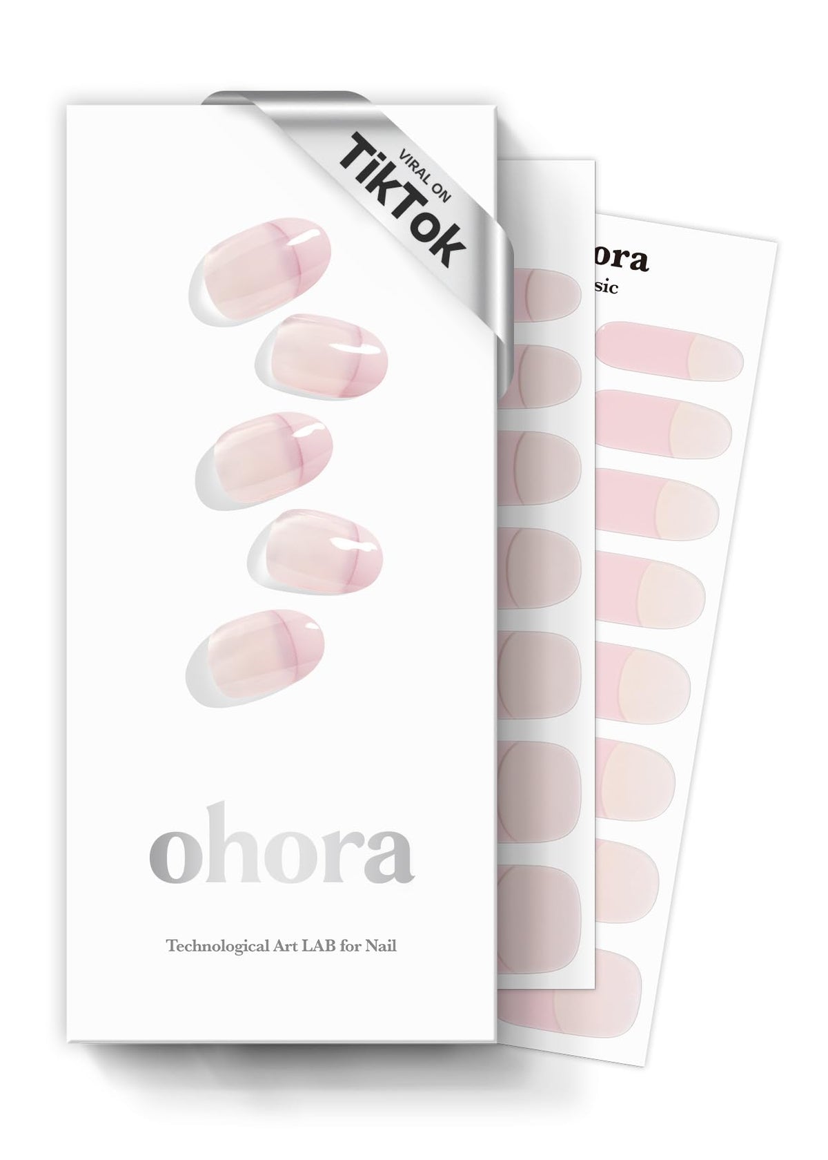 ohora front packaging showing kit contents and benefit of salon-quality finish