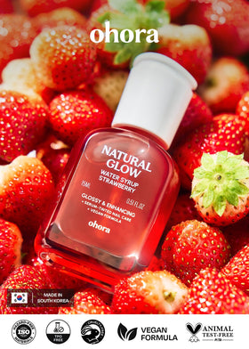 ohora hand in natural light showing subtle strawberry glow benefit
