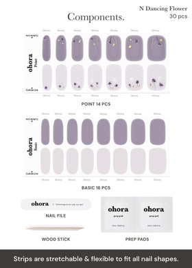 ohora hands curing strips under UV lamp, illustrates quick salon-quality benefit