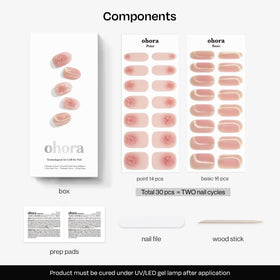 ohora lifestyle shot of worn N Sweet Bow nails showing stylish, ready-to-go results benefit
