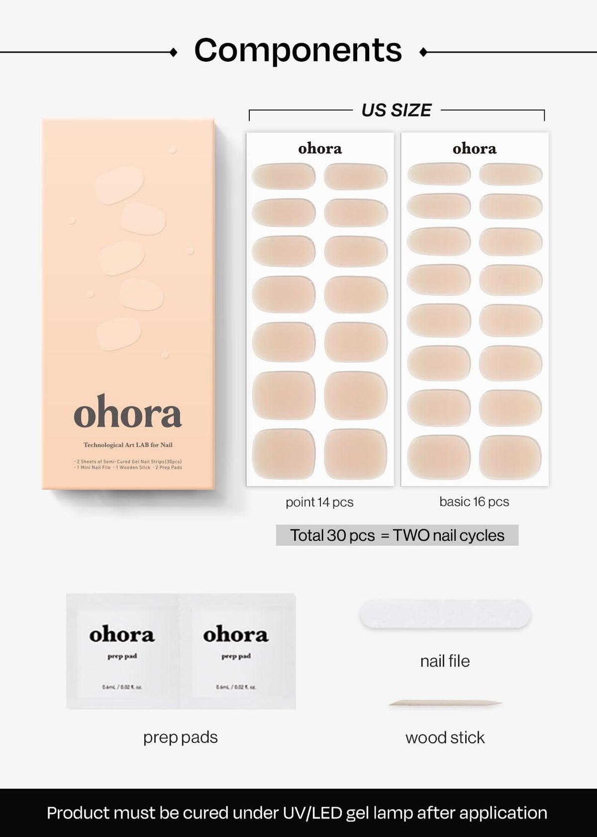 ohora fully cured nails glossy finish showing long-lasting chip-resistant benefit