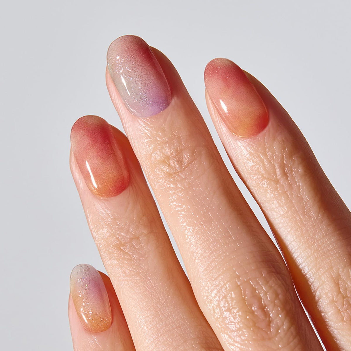 ohora close-up of marble rainbow strip texture for glossy finish
