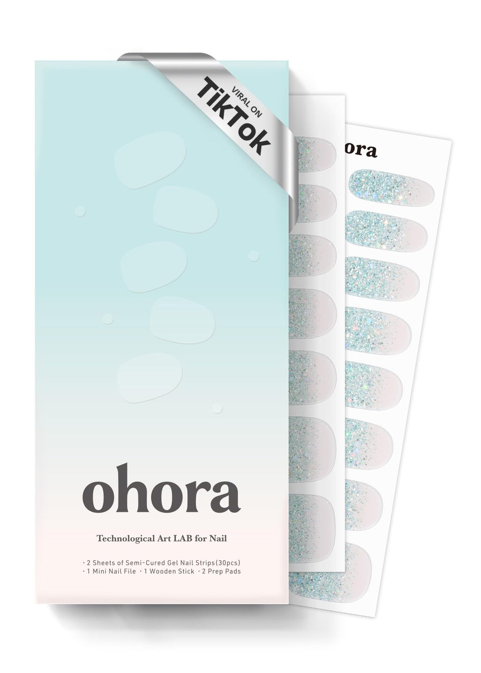 ohora front packaging showing N Bubble Bomb and included tools for easy application