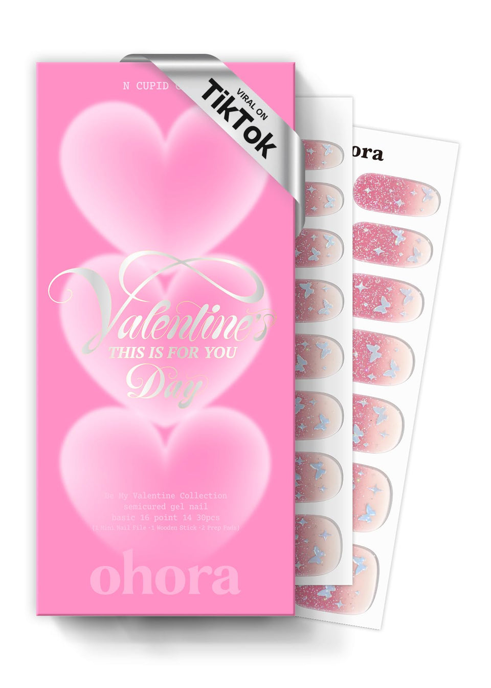 ohora front packaging showing N Cupid Glitz set and included accessories for gifting