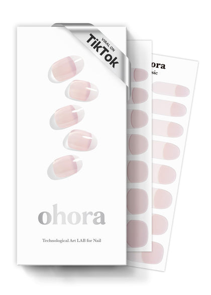 ohora front packaging showing strips and included tools for easy application