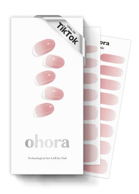 ohora front packaging showing N Milk Rose kit and included tools for easy application