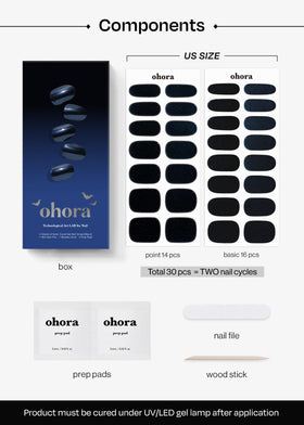 ohora navy chrome compared to plain navy showing reflective chrome accent benefit